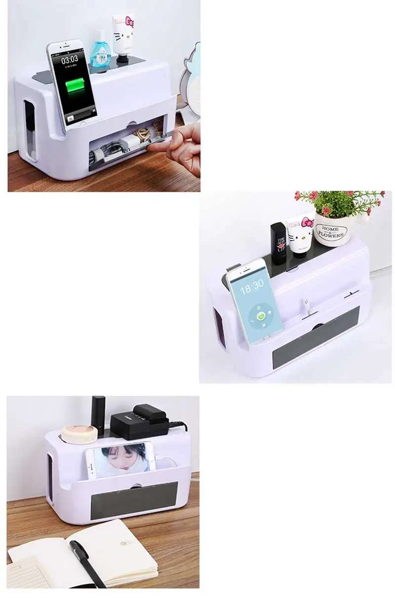 Baffect пластиковый ящик для хранения кабелей корпус Organizor power Strip провод управления коробка для кабелей коробка для хранения проводов для домашнего офиса