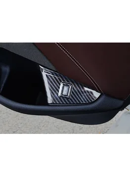 

For Carbon Fiber Car Trunk Interior Power Tailgate Rear Door Switch Button frame Cover For BMW 5 Series G30 2018 car styling