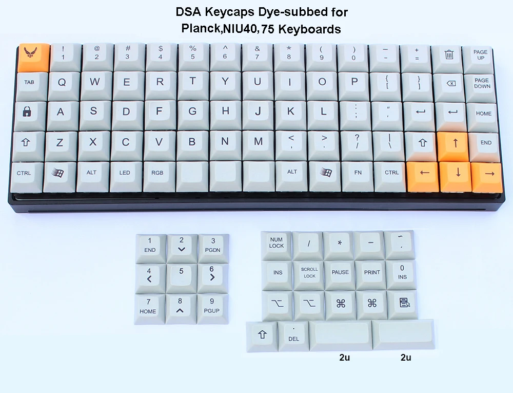 teclado ortopédico niu40 xd75 rgb75,