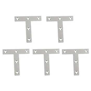

5 Pieces RV Camper 80mmX80mm Stainless Steel T Shape Angle Brackets