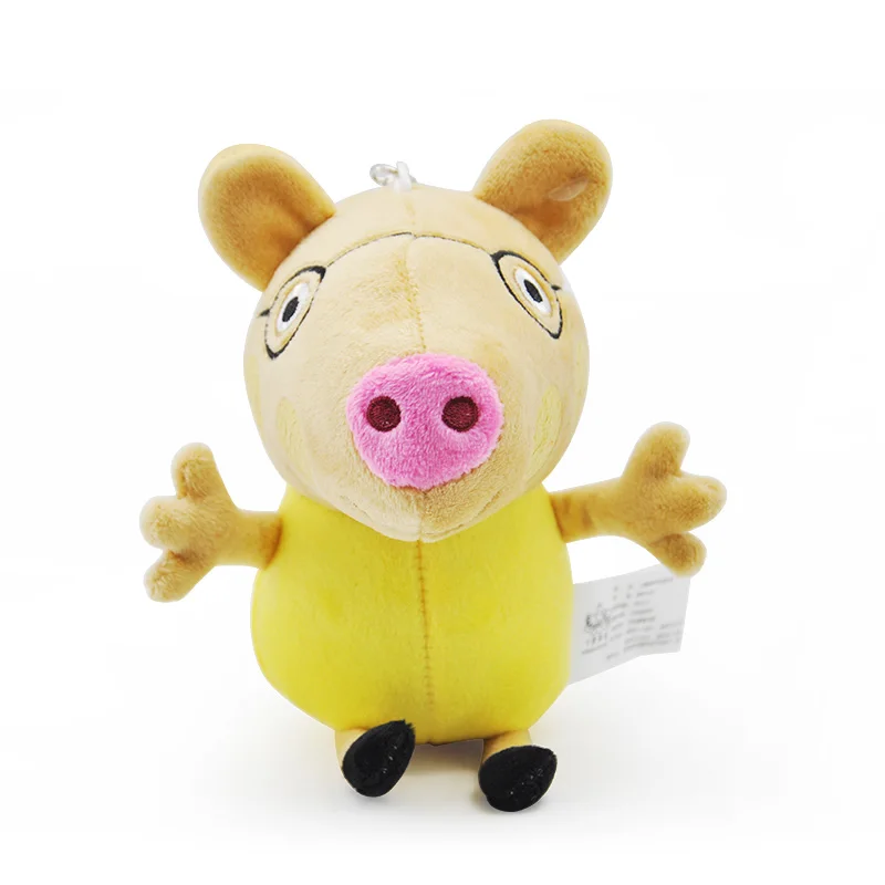 05 Peppa игрушки "Свинка" Джордж, Свинка Пеппа, Семья friend19cm Мягкие плюшевые игрушки Семья партия игрушек со Свинкой Пеппой; ко дню рождения, подарки, украшения - Цвет: 05
