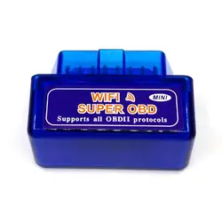 V1.5 Super OBD ELM327 WI-FI Беспроводной OBD2 автомобильный диагностический сканер ELM 327 Wi-Fi V1.5 Поддержка все протоколы бортовой диагностики версии II