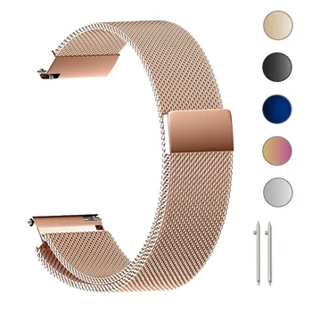 

22mm/ 20mm Stainless Steel Watch Band Milanese Loop Watch Strap Quick Release Pins for Samsung Gear S3 S2 galaxy watch 42 46mm