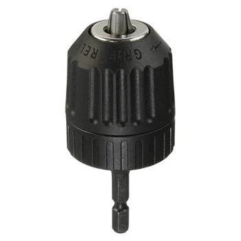 

0.8-10mm 3/8 inch 24UNF Keyless Drill Chuck Converter Shankless Chuck Chuck with 1/4 inch Hex Shank