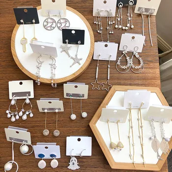 

30 Pairs/lot silver color top quality women earrings jewelry fashion luxury zircon wedding earrings wholesale 200729-95