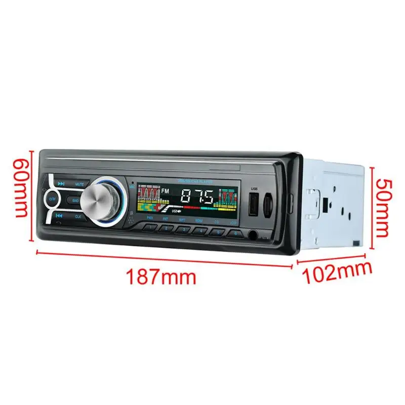 Автомагнитола 1 Din, автомагнитола в тире, автомагнитола, автомагнитола USB, fm-радио, Bluetooth, головное устройство, MP3 музыкальный плеер