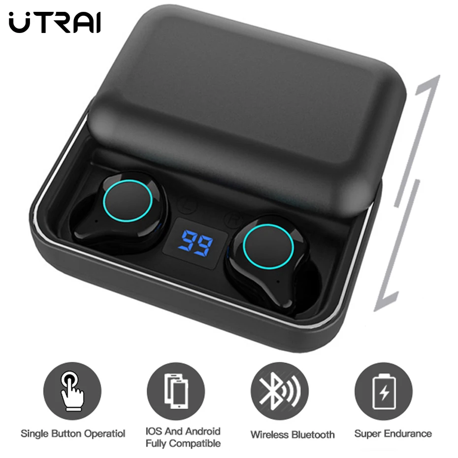 

UTRAI Wireless Earphone Bluetooth 5.0 TWS Sport Earbuds Touch Control Waterproof True Wireless Stereo HIFI Headset For Xiaomi