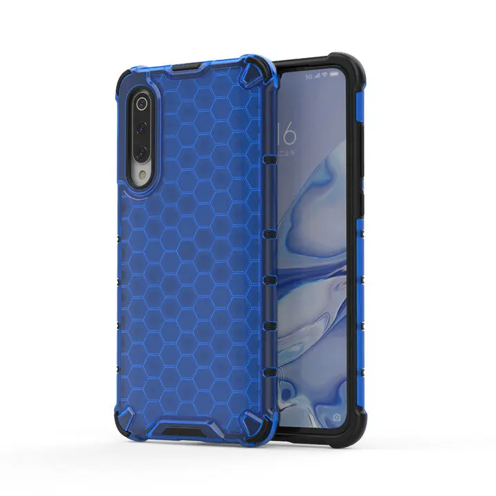 6,39 ''ТПУ бампер противоударный чехол для Funda Xiaomi mi 9 Pro чехол задняя крышка 2 в 1 оболочка для Xiaomi mi 9 Pro Чехол mi 9Pro Броня - Цвет: Синий