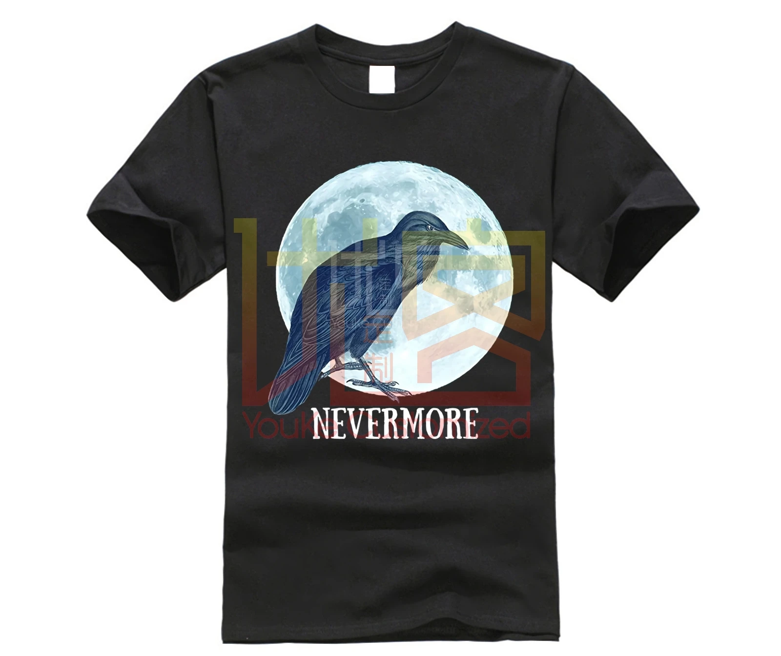 Брендовая мужская рубашка Эдгар Аллан Poe невермор жуткая Хэллоуин футболка |