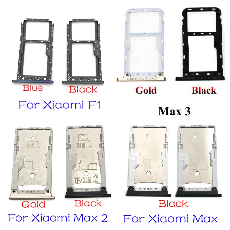 Держатель слота для sim карты Xiaomi Mi Max 2 3 Pocophone F1 аксессуары адаптера держатель SIM
