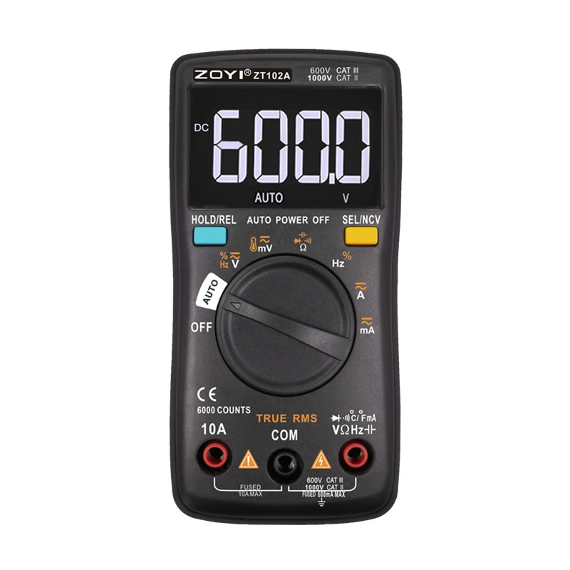 Zoyi ZT101 ZT102 ZT102A Digital Auto Range Portabel Multimeter 6000