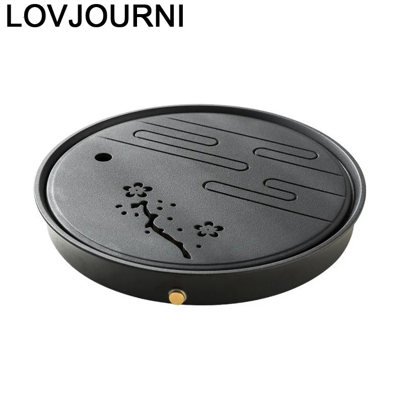 cheap Tepsi Juego Te Chino Table Teaware Plateau De Service Keukenhulpjes Board High Ceramic Kung Fu Serving Holder Chinese Tea Tray
