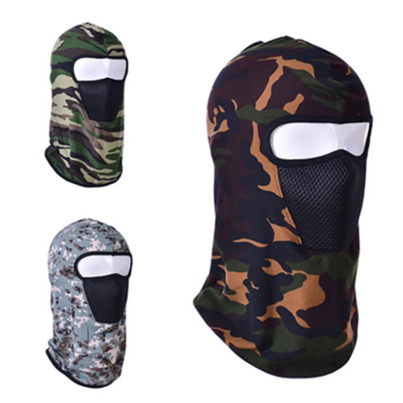 Bicycle Windproof Full Mask Warm Scarf Balaclava Climbing Skiing Fishing Facial Mask Camouflage