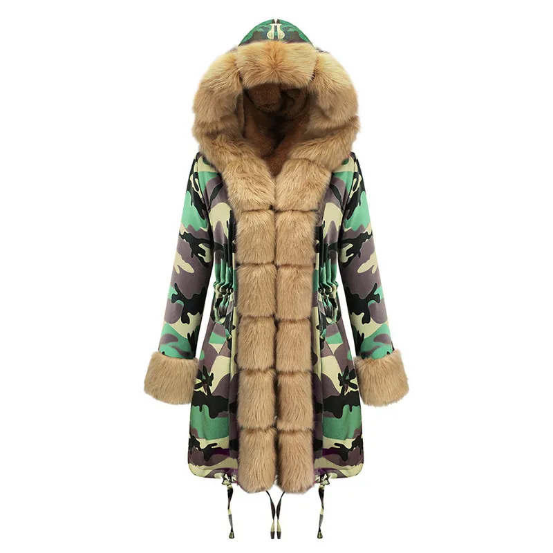Yvlvol, женская теплая зимняя куртка, пальто, женские длинные пальто, парка, Женская куртка, верхняя одежда - Цвет: 19D013 army green
