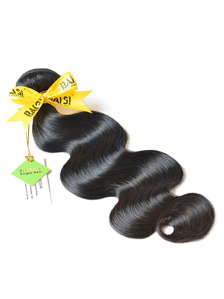 BAISI Human Hair 10A Brazilian Virgin Weave Bundles 100% Unprocessed Body Wave Extensions | Шиньоны и парики