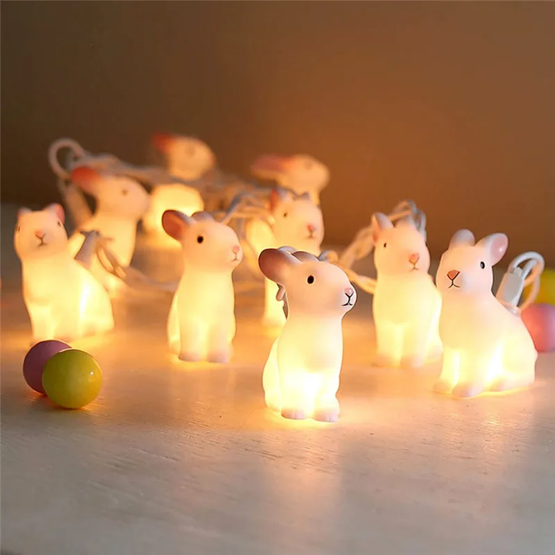 

LED Christmas String lights 1M10 Leds Rabbit String Light Battery Powered LED Lamp For Chrismas/Garden/Yard/Home Decoration #