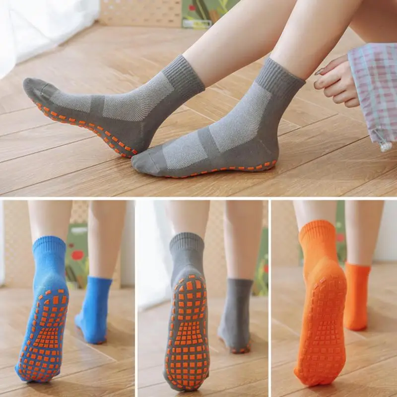 Calcetines cortos antideslizantes de algodón con puntos de silicona, para fútbol, deportes, antideslizantes, ropa deportiva