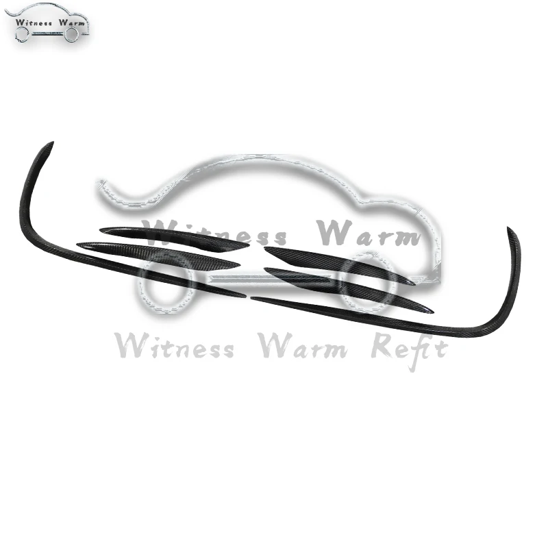 W213 разветвитель углеродное волокно передний бампер боковое крыло