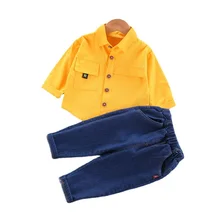 Ensemble de survêtement en coton pour bébés garçons, 2 pièces/ensemble, vêtements décontractés, à la mode, nouvelle collection printemps automne