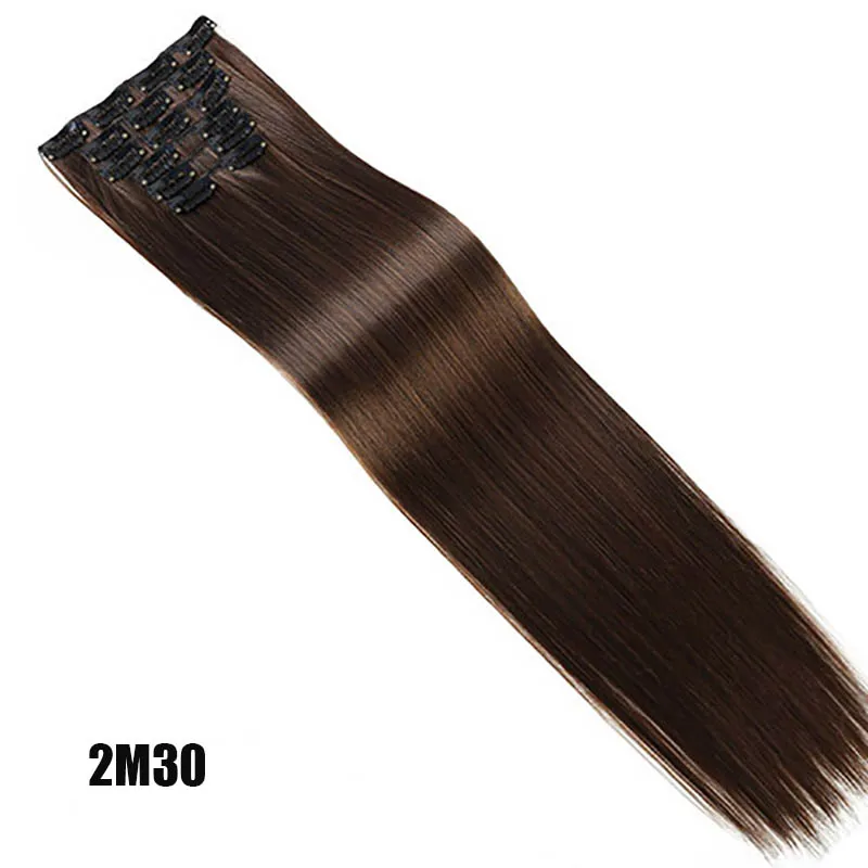 Cabelo 22 sintético onda profunda cabelo resistente ao calor luz marrom cinza loiro feminino extensao do cabelo conjunto grampo - Цвет: 6PCS-2I30