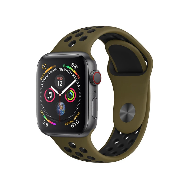 Силиконовый ремешок для apple watch 42 мм 38 мм correa iwatch 5 4 3 44 мм 40 мм спортивный браслет pulseira apple watch 5 4 аксессуары