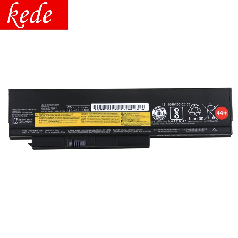 Kede OriginalLaptop батарея для lenovo Thinkpad X220 X220I X220S X230 X230I 45N1172 45N1022 45N1024 45N1025 6 ядро высокой емкости