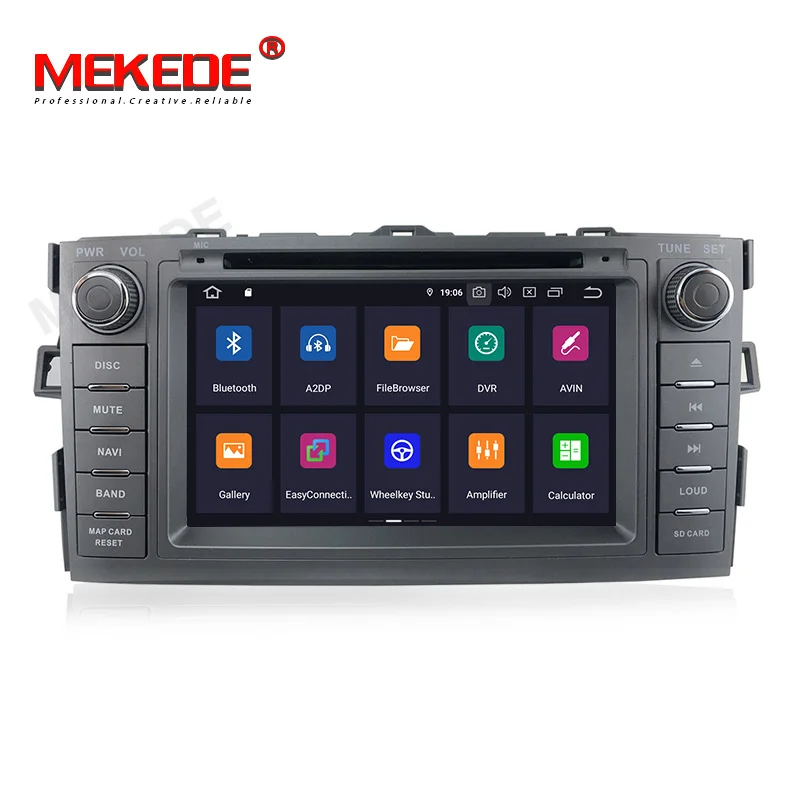 Top HD 4+64G PX5 Android 9.0 Car Multimedia Player 2 din car radio for Toyota AURIS 2006-2011 with navigation car stereo head unit 2