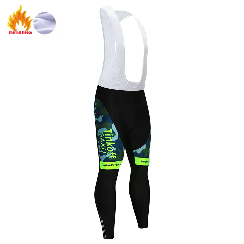 Майо Ropa Ciclismo Invierno Tinkoff зимняя велосипедная Джерси из теплого флиса с длинным рукавом комплект одежды для велоспорта MTB Одежда для велоспорта - Цвет: Winter pants