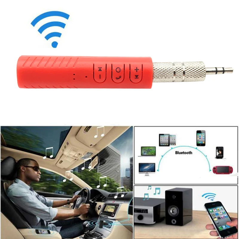 3 5 мм Джек Clip on Беспроводной Bluetooth приемник Mini автомобильный набор свободные руки
