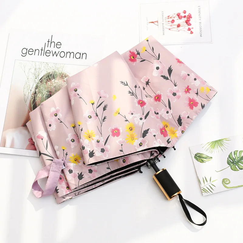 

Hipster All-Weather Umbrella Dual Purpose Vinyl Folding Sun-resistant Parasol College Style Gift Customization