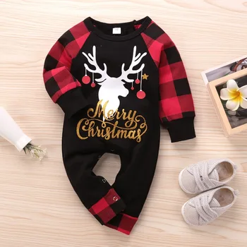 

Newborn Infant Baby Boys Romper Girls Autumn Long Sleeve Jumpsuit Playsuit Kid Boy Outfits Toddler Christmas Clothes