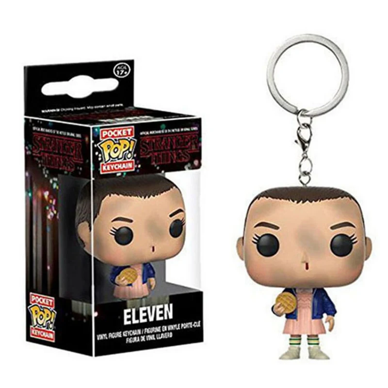 FUNKO POP Карманный Брелок для ключей POP Super Heros странные вещи Оригинальные фигурки коллекция детские игрушки рождественские подарки