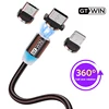 GTWIN 2m 3m Cable USB micro magnético tipo C Adaptador de carga rápida Cargador Carga magnética para iPhone 11 pro max Xr X 8 7 6 plus 6s 5 s plus iPad Samsung S9 S8 Note 7 mi9 Xiaomi Huawei P30 P20 Mate 20 Pro  Redmi ► Foto 1/6