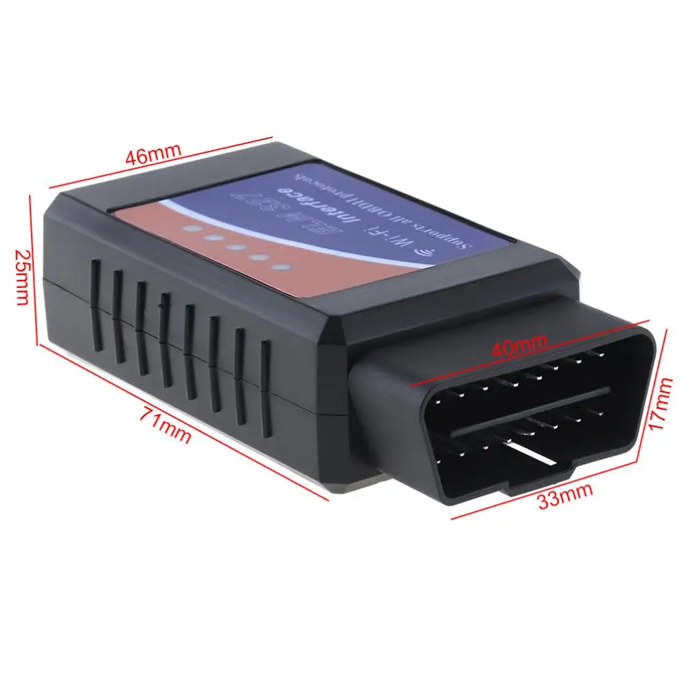 12V ELM327 V 1,5 Wifi A2 OBDII Автомобильный адиагностик для систем IOS и Android
