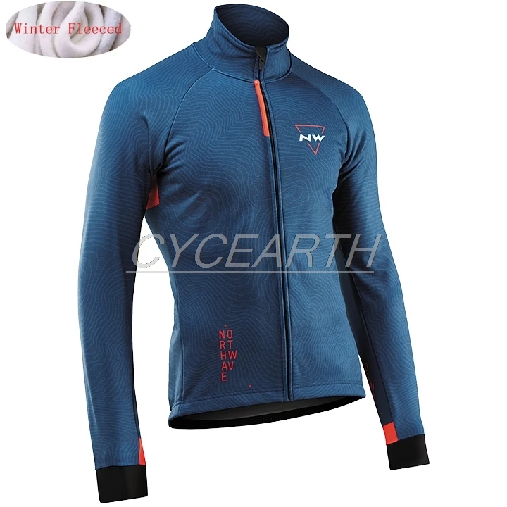 Fleece jersey Northwave, стиль, мужские куртки для велоспорта, NW, Зимняя Теплая Флисовая Джерси для езды на велосипеде, теплая одежда для езды на велосипеде - Цвет: Fleece jersey