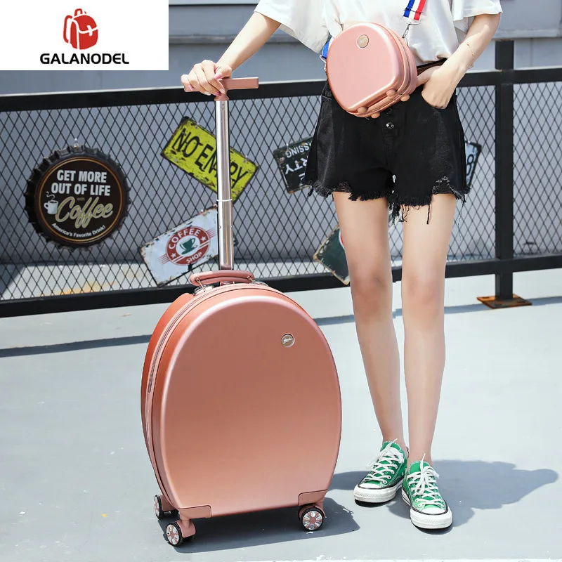 20''Rolling багаж набор Детский чемодан на колесиках Детская сумка на колесиках для девочек Дорожная кабина для переноски багажа Милая мультяшная коробка