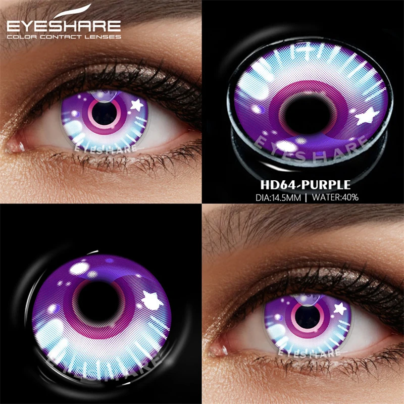 OVOLOOK-2pcs/pair Cosplay Lenses for Eyes Colored Contacts Anime Cosplay  Accessories Color Contact Lenses Yearly Use(Dia:14.5mm) - AliExpress