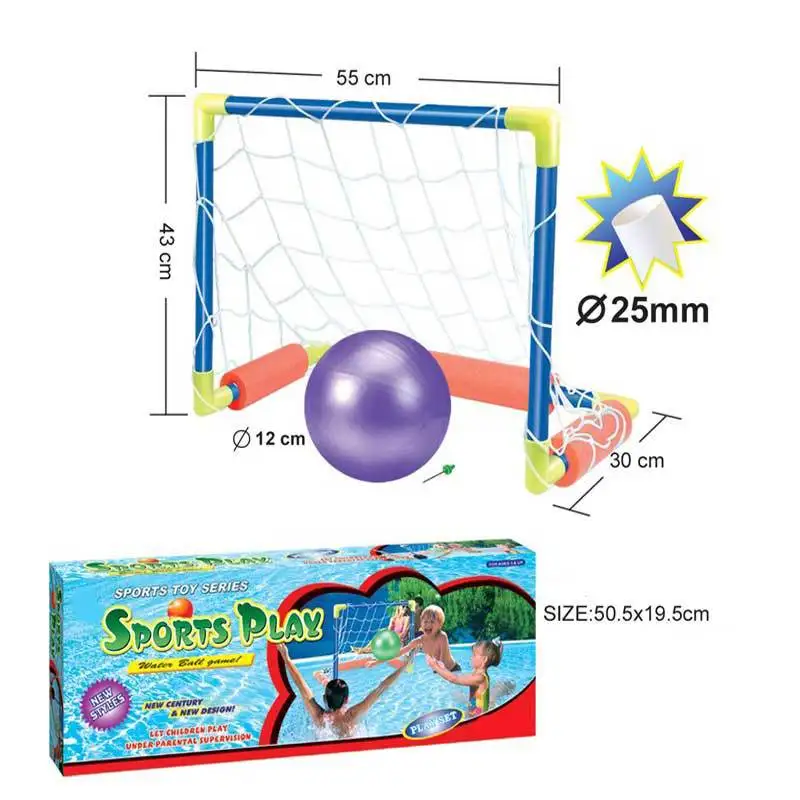 

Children Summer Outdoor Pool Game Toy Water Opponents Goal Assembly shui shang qiu Door Set