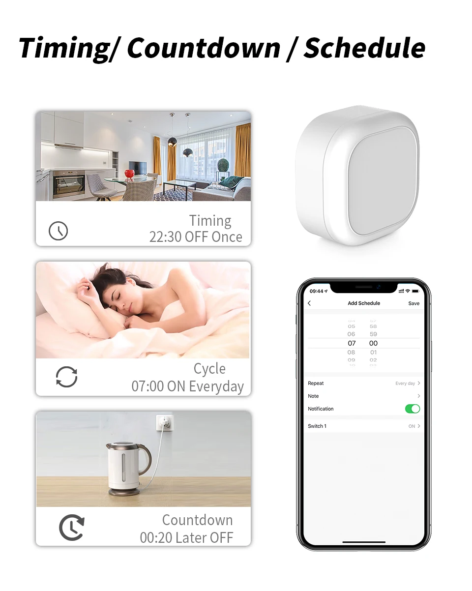 floor panel WENGHIOT Homekit 16A MINI Smart Switch Breaker 2 way App Remote Control Timing Home Automation Switch Support Google Home Alexa light sensor switch