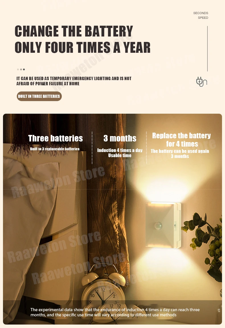 wall light with switch Smart LED Wall Lamp Wireless Battery Human Body Induction Lighting for Aisle Cabinet Bedroom Living Room Wall Lamps Home Decor glass wall lights