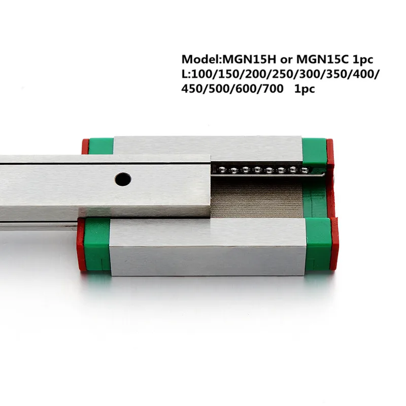 MGN15 ЧПУ 15 мм миниатюрная линейная направляющая MGN15C L100 600 MGN15H линейный блок каретки