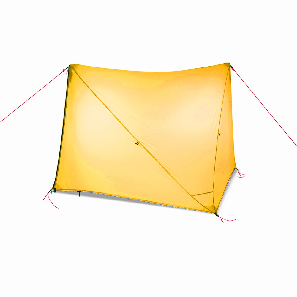 20D Сверхлегкий Flysheet водонепроницаемый тент для кемпинга, защита от ультрафиолета, от солнца, навес ловушка осень - Цвет: orange-yellow