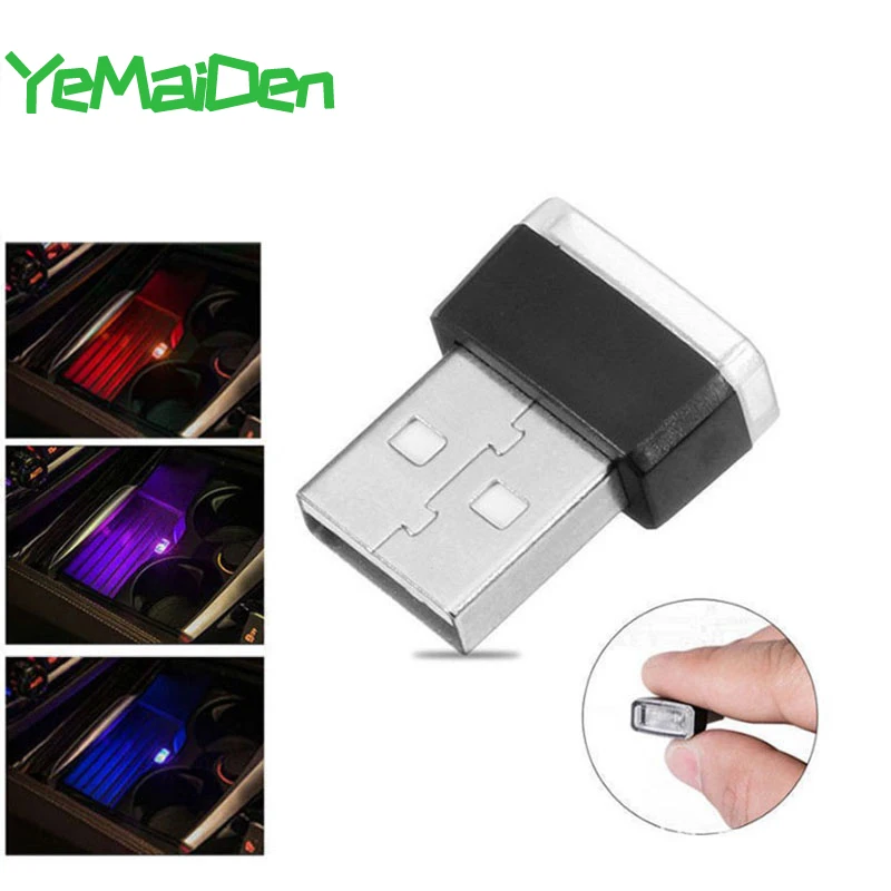 Автомобильный интерьер USB окружасветильник свет мини маленькая фонарь