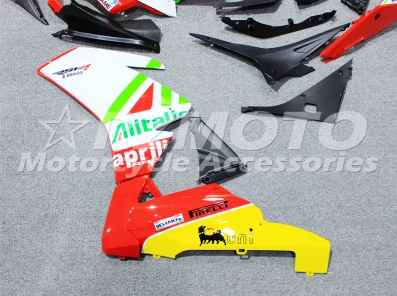 Литьевая Форма ABS Обтекатели комплект подходит для Aprilia RSV4 1000 2009- 09 10 11 12 13 14 на заказ красный белый
