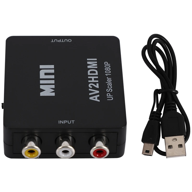  Rca a Hdmi Av a Hdmi 1080P Mini Composito Rca Cvbs Av a Hdmi Hd Video Audio Adapter per Xbox 360 PS