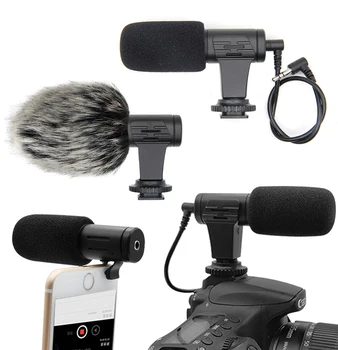 

MIC-06 Camera Microphone Convenient Mobile Phone Camera Interview Recording Digital Video Recording Mini Microphone Microphone