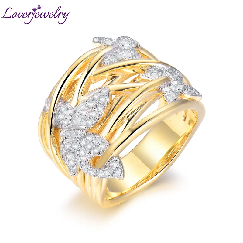 Women's Engagement Diamond Ring Designer Light Weight Gold, Weight: 4 at Rs  20000 in Surat