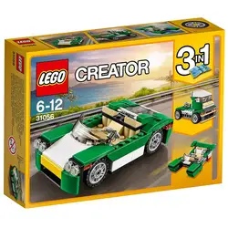 Лего строительные блоки креативный гибкий серии из трех-в-31056 зеленый Кабриолет 3-в-1 для мальчиков сборные игрушки