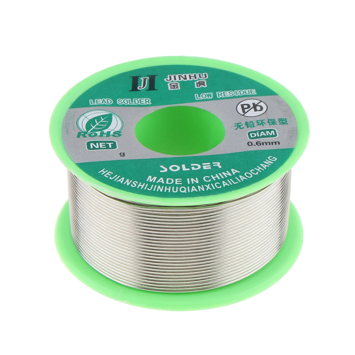 WeiBonD Lead Free Soldering Wire with Rosin Core for Electrical Solder 0.6 mm Net Weight 0.11 lb 