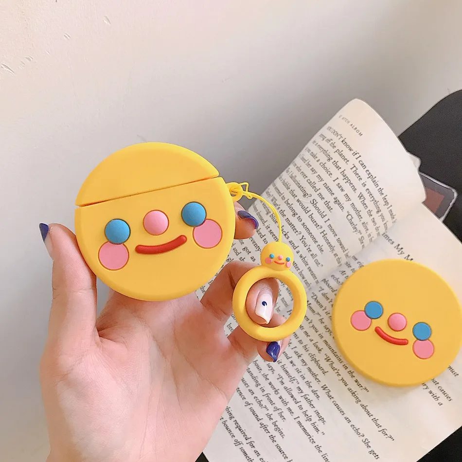 506E 3D милый чехол для наушников для Airpods 2 Чехол с изображением кота для Камеры Apple Air pods чехол силиконовый чехол для наушников с медведем для Earpods - Цвет: 506E